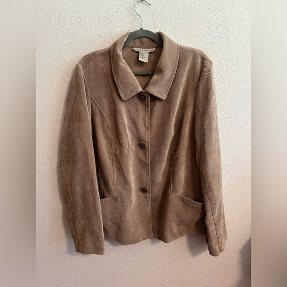 Requirements Jackets & Blazers - Requirements Tan Corduroy Jacket Size XL
